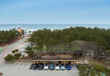 BMW 차징 스테이션. 이번에는 주문진 해수욕장 BMW 차징 스테이션